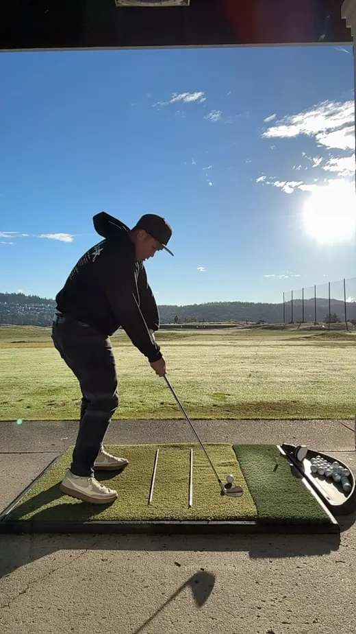 Swing 28 at impact